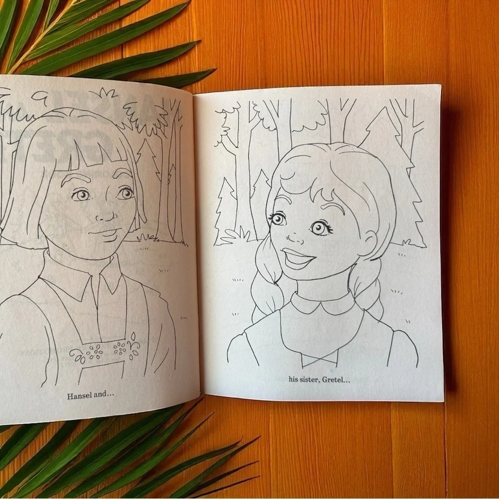 VINTAGE 1970 Hansel and Gretel Coloring Book – Modern Promotions – Unused